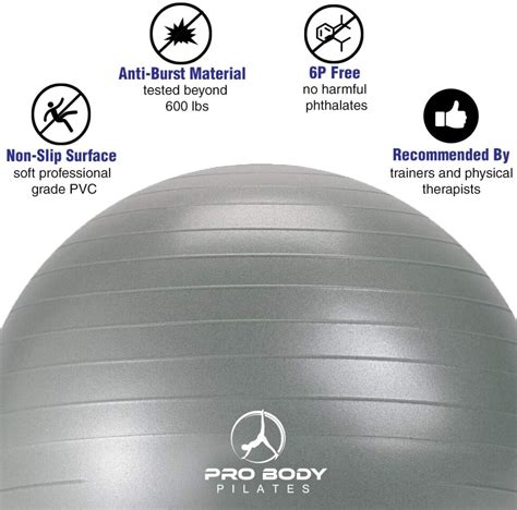 pilates ball amazon|pro body pilates exercise ball.